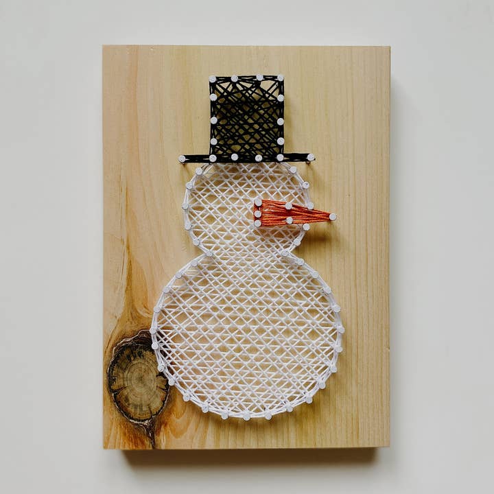 Knot Really Art - Wholesale DIY Craft Kit - Snowman String Art Kit0