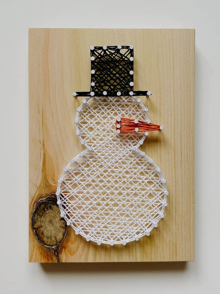 Snowman String Art Kit voor wholesale door Knot Really Art
