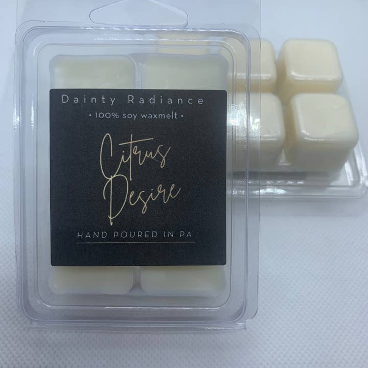 Dainty Radiance Candles - Venta al por mayor Ceras perfumadas - La cera Citrus Desire se derrite