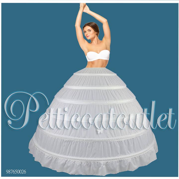 Elegant World Corporation - Wholesale Dress - Women's - EXTRA THICK 6-HOOP Petticoat Crinoline for Heavy Quinceañera