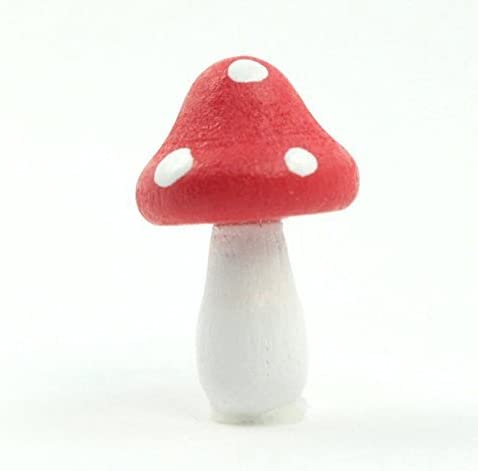 red Meyer Imports - Wood Mushrooms Hand Crafted - 3/4" - 6 Piece for wholesale on Faire1