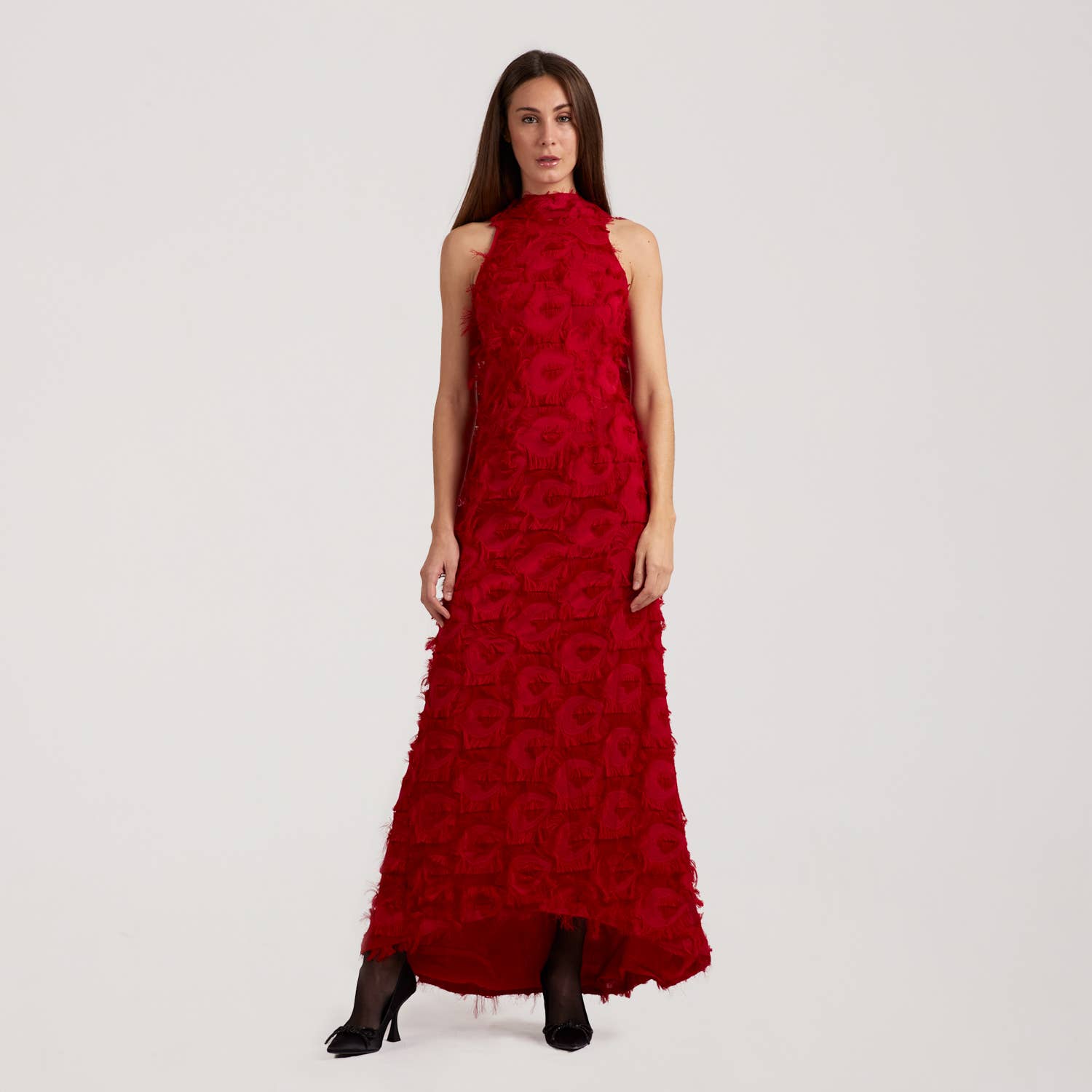 SOHUMAN - Wholesale Dress - Women's - Violet Cocktail Red Dress5