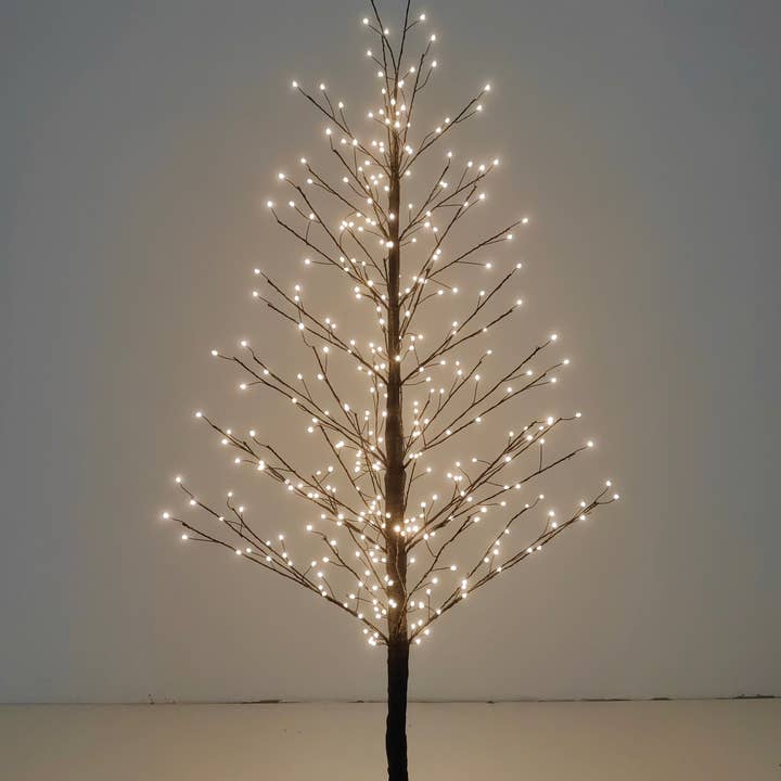 47in Black Birch Tree with 349 LED Lights Indoor Use Only for wholesale by Hi-Line Gift Ltd.