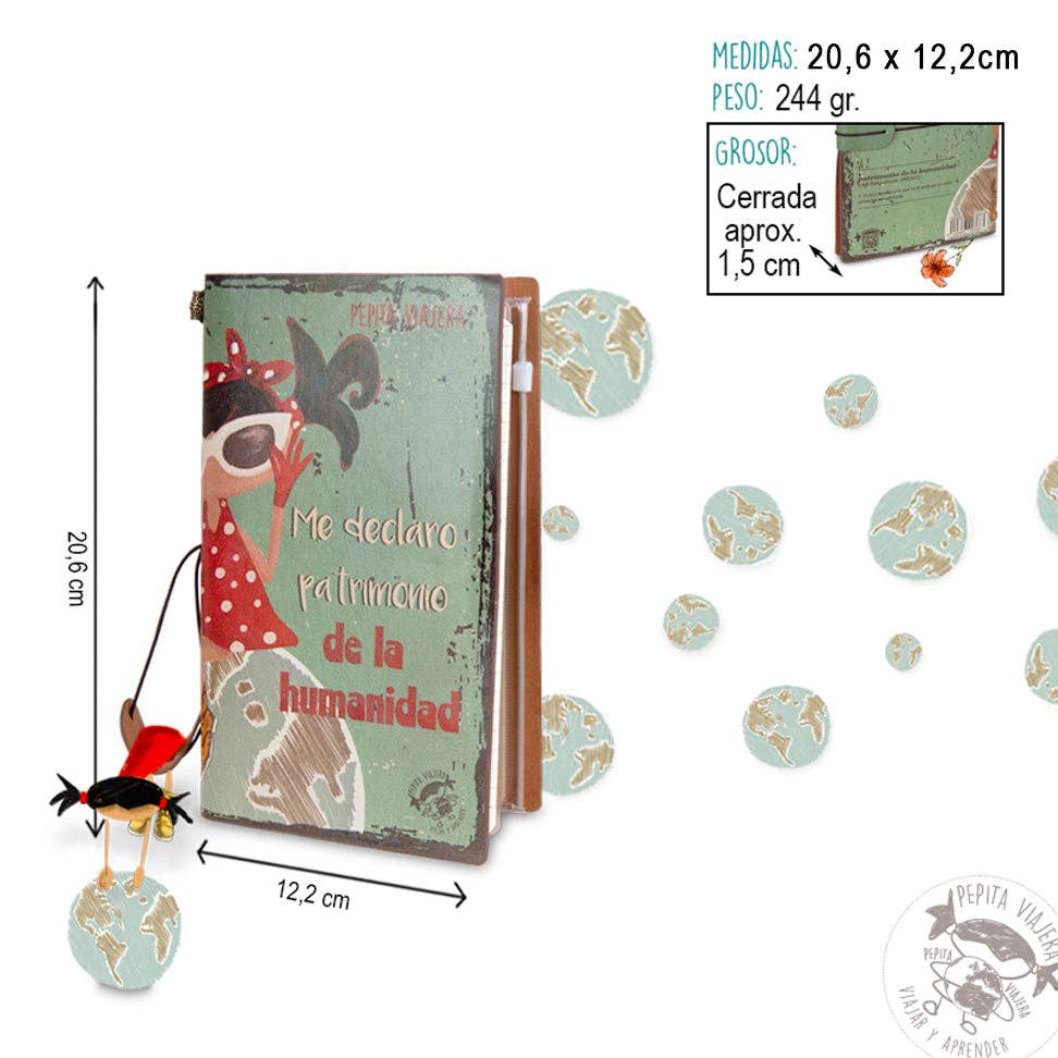 Pepita Viajera - Wholesale Notebook - World Heritage travel notebook4