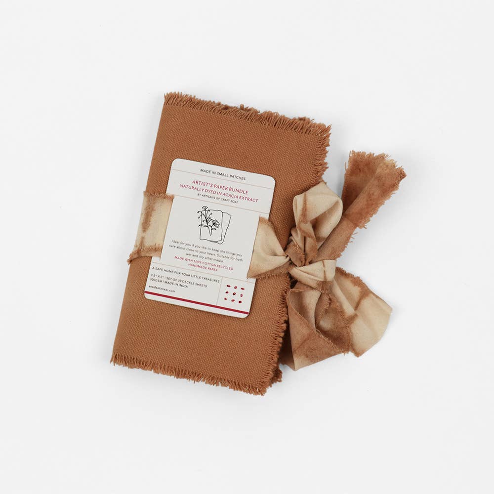 Craft Boat - Wholesale Sketchbook/Sketchpad - NATURAL DYED ARTIST PAPER BUNDLE BEIGE1