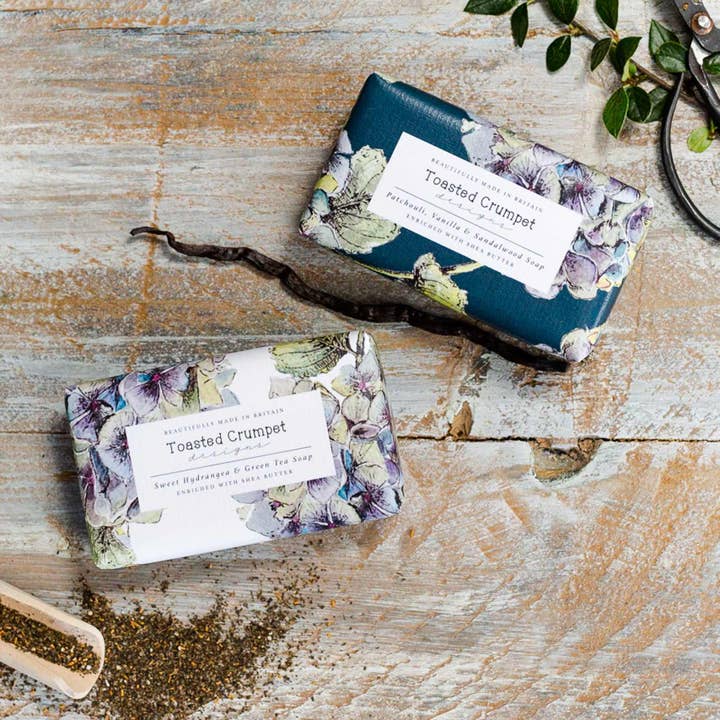 Toasted Crumpet - Wholesale Bar Soap - Sweet Hydrangea & Green Tea Soap (Hydrangea Collection)