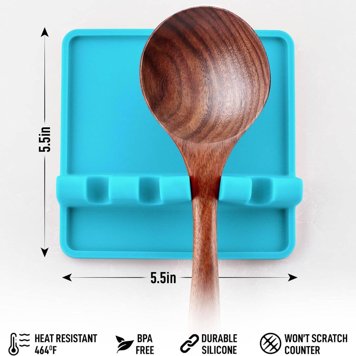 Zulay Kitchen - Wholesale Spoon Rest - Silicone Utensil Rest with Drip Pad for Multiple Utensils1