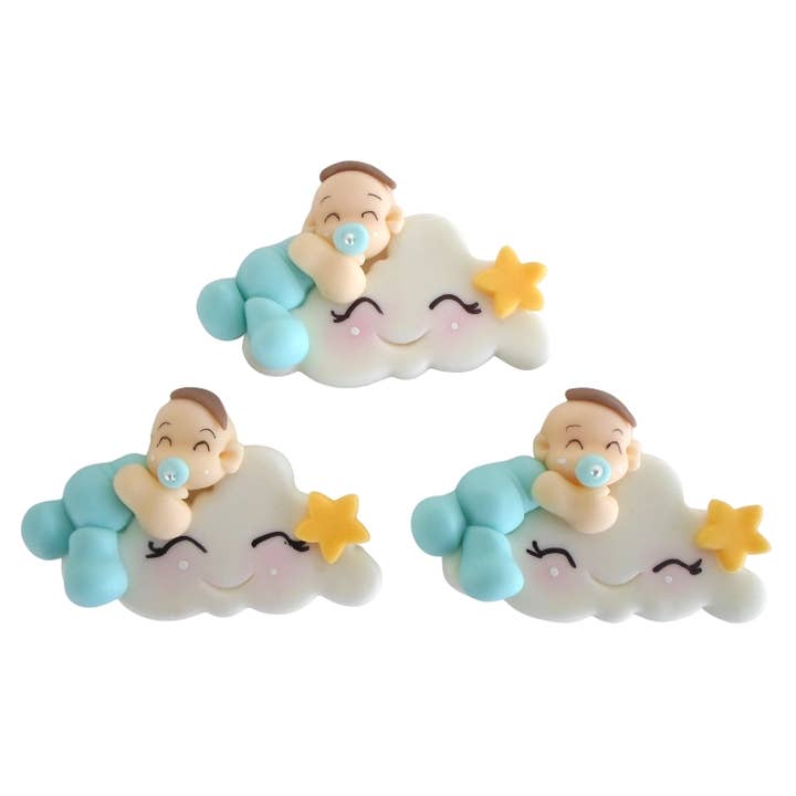 Blue Cloud Plate (U.V.3Pcs) for wholesale by Atiladecor, Artesanato Lda