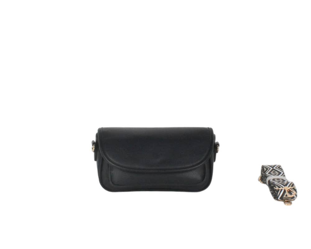 MIA LAROUGE – Engroshandel Crossbodytaske – unisex – Skuldertaske med klap og detaljer på håndtagene0