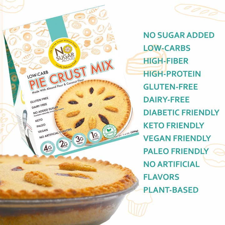 No Sugar Aloud LLC - Wholesale Bread Mix - Low Carb Pie Crust MIX