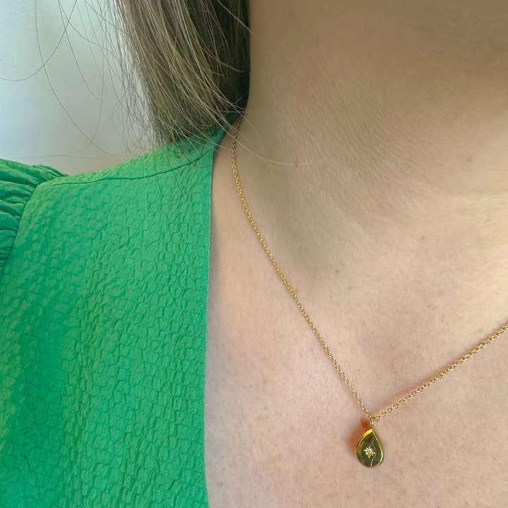 DRIP JEWELRY - Wholesale Pendant/Charm Necklace - Drip in Gold Necklace2