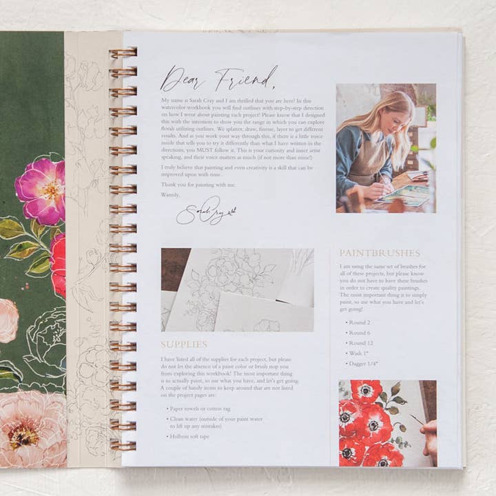 Let's Make Art - Wholesale Crafts, Hobbies & DIY - Floral Workbook by Sarah Cray1
