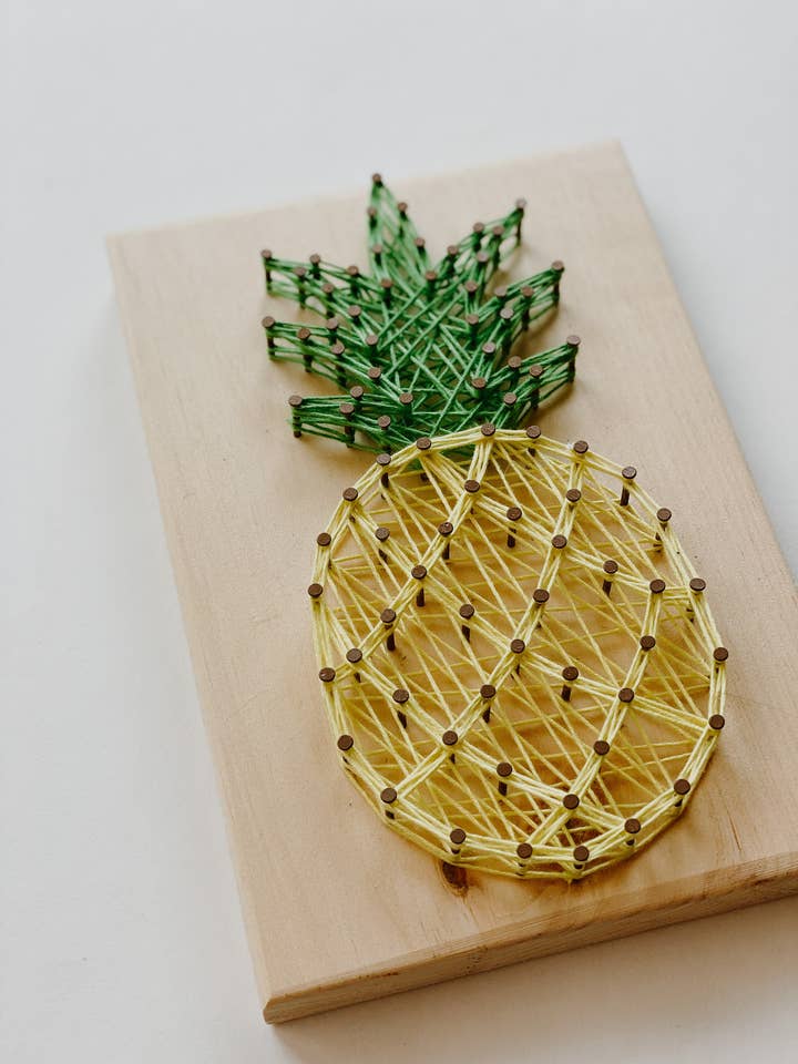 Pineapple DIY String Art Kit for wholesale by Knot Really Art