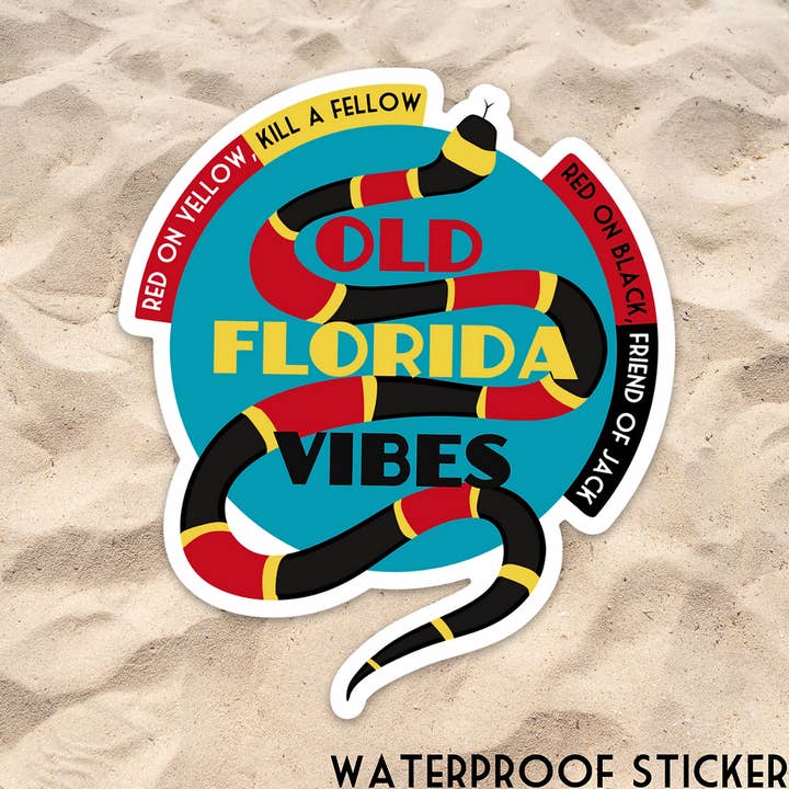 Old Florida Vibes - Wholesale Sticker - Friend of Jack Sticker0