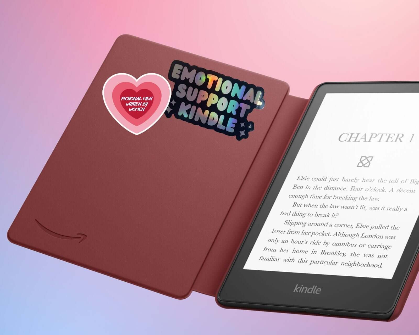 Bookish Queen - Wholesale Sticker - Book Lover "Fictional Men Written by Women" Sticker - Romance Readers1