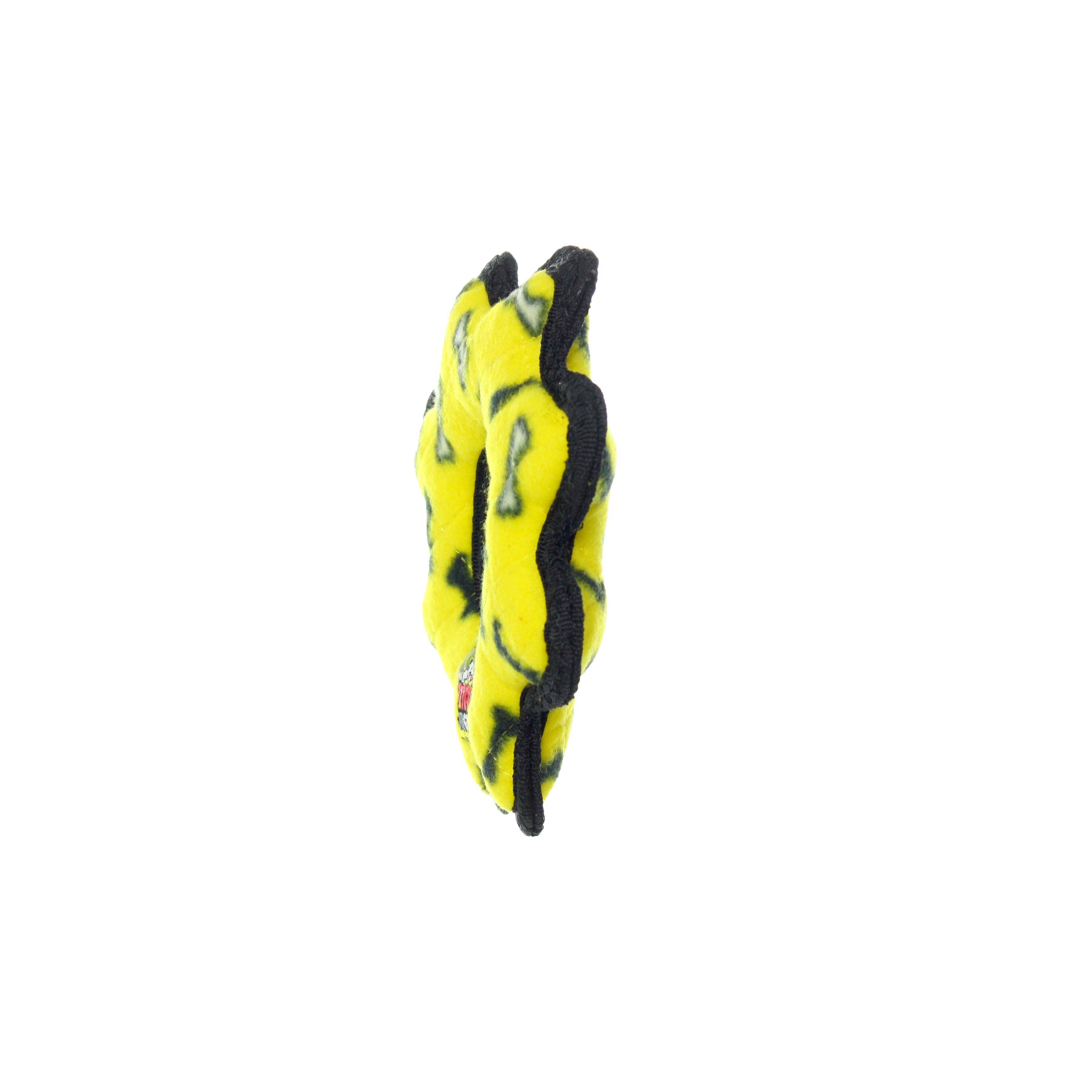 Tuffy Dog Toys - VIP Products - Wholesale Pet Squeaky Toy - Dog - Tuffy Jr Gear Ring - Yellow Bone, Durable, Squeaky Dog Toy2