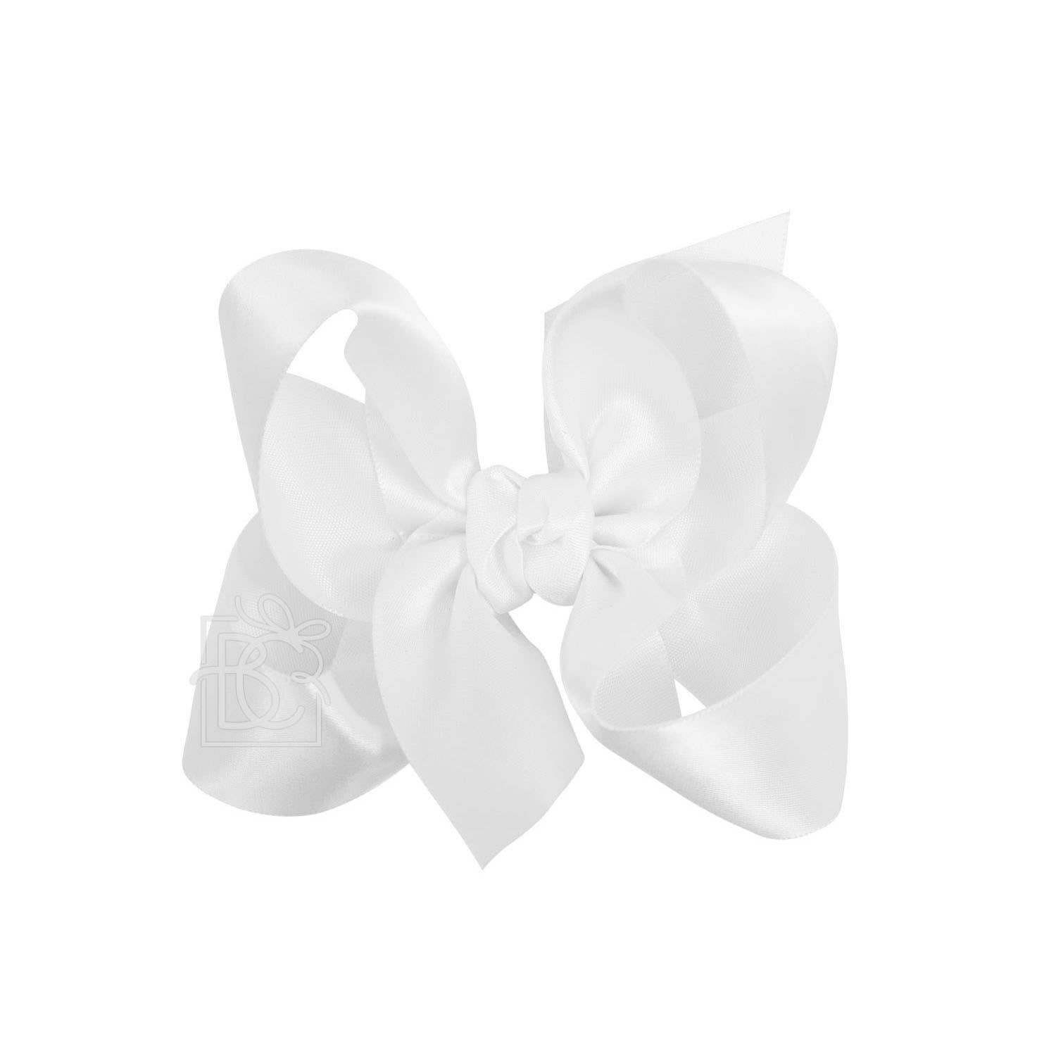 Beyond Creations, LLC - Wholesale Hair Bow - Kids - SATIN BOW ON CLIP248