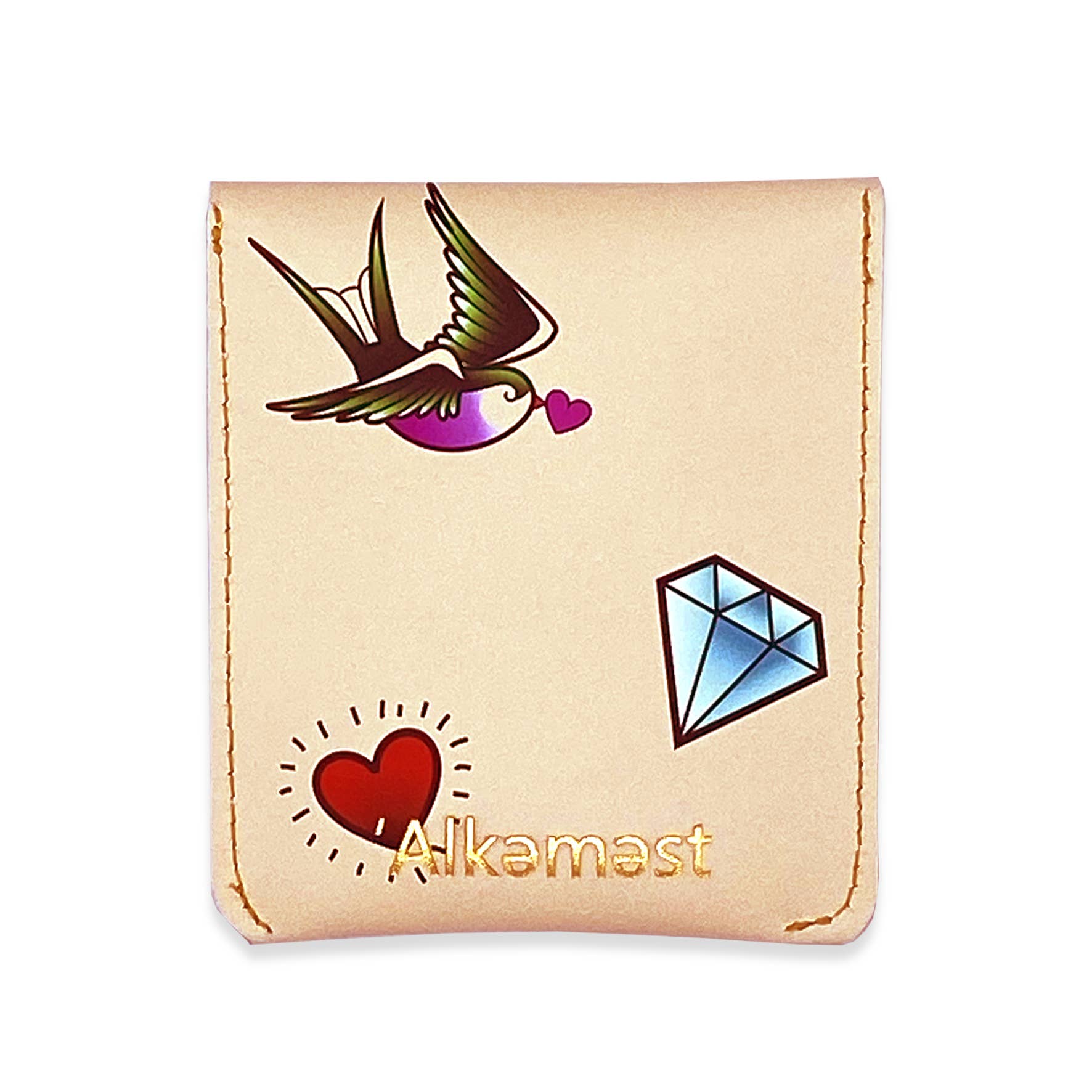 'Alkemest - Venta al por mayor Monedero - Mujer - Bolsas de cuero tatuadas para pechos: Divertidos monederos feministas2