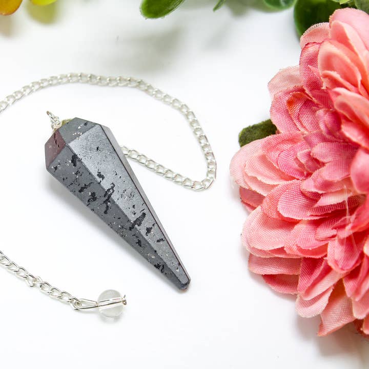 Hematiet Edelsteen Pendel Zilverkleurige Ketting voor wholesale door Quasar Gems USA