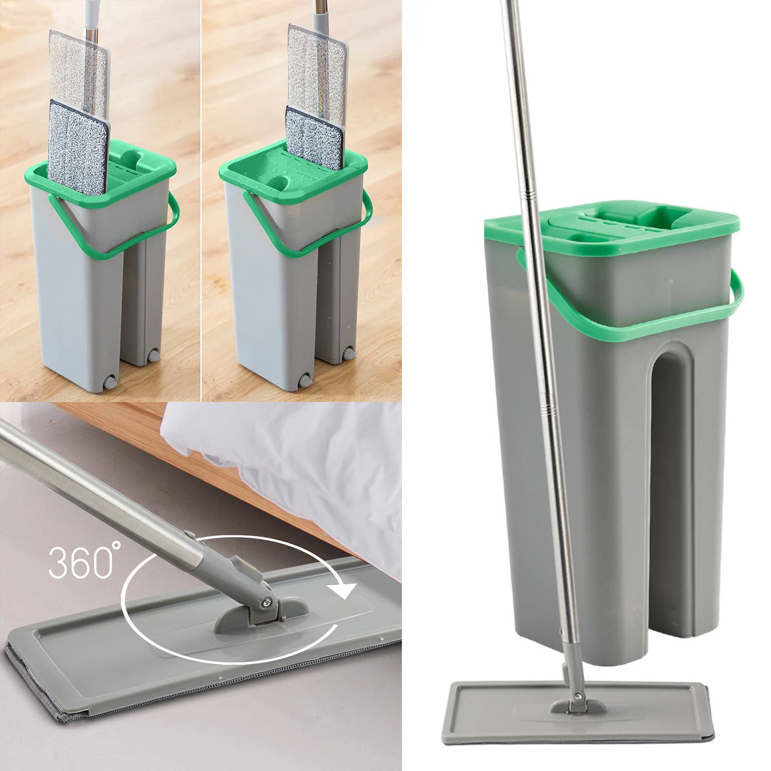 Daniel James - Wholesale Mop - All-in-One Flat Mop & Bucket Set with Refill21