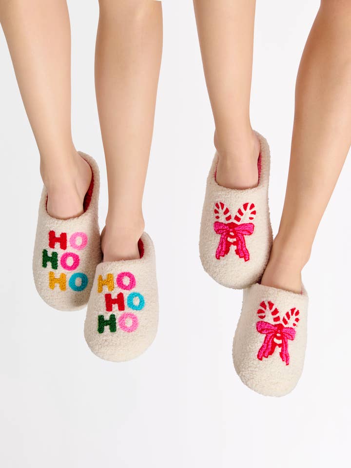 Shiraleah - Wholesale Slippers - Women's - "HO HO HO" SLIPPERS4