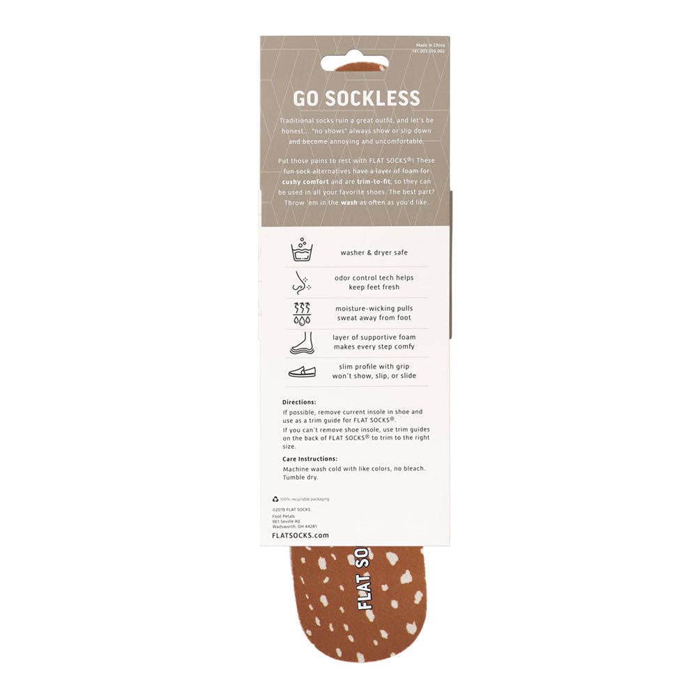 FLAT SOCKS - Wholesale Socks - Unisex - Fawn-Tastic FLAT SOCKS2
