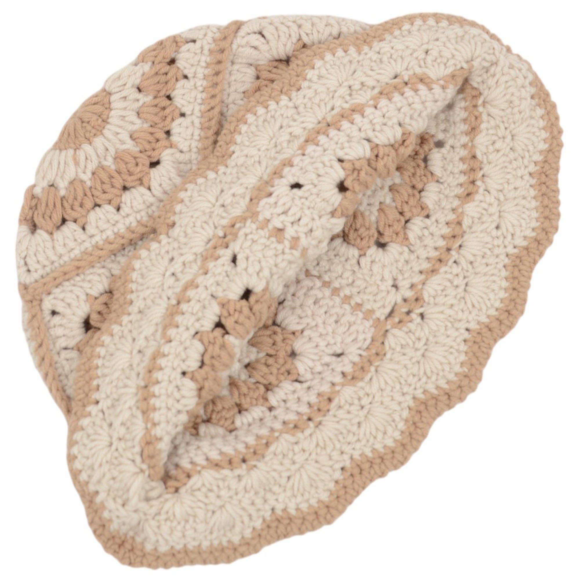 AK Brand – Engroshandel Bucket hat - Dame – Hæklet bøllehat retro solstråle strik foldbar strandhat5