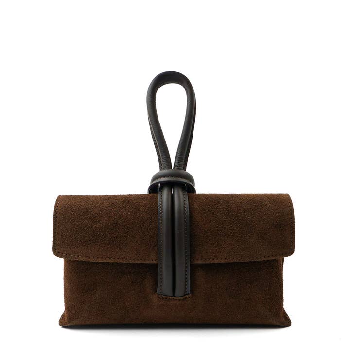 Suède tas "Barletta", bruin voor wholesale door LaTalia