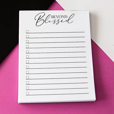 Beyond Blessed List Pad - Bloco de notas por atacado de Oh So Shonda
