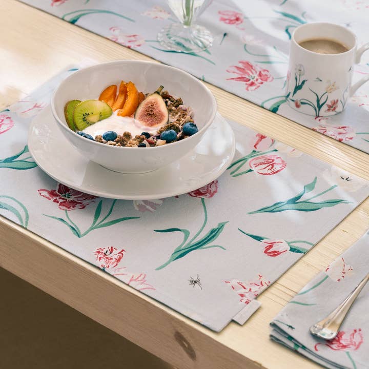 Tulips Fabric Placemats (Set of 2) for wholesale by Sophie Allport