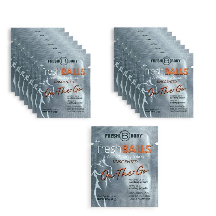 Fresh Body - Wholesale Deodorant - Men's - Fresh Balls Anti-Chafing Deodorant Lotion On-the-Go Packs2