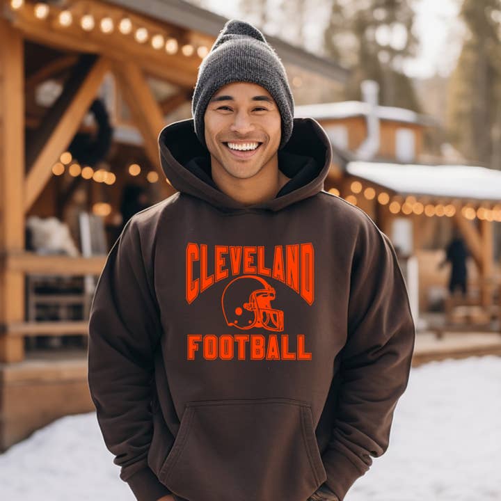 Basic Cleveland Football Hoodie for wholesale by Mistakes on The Lake