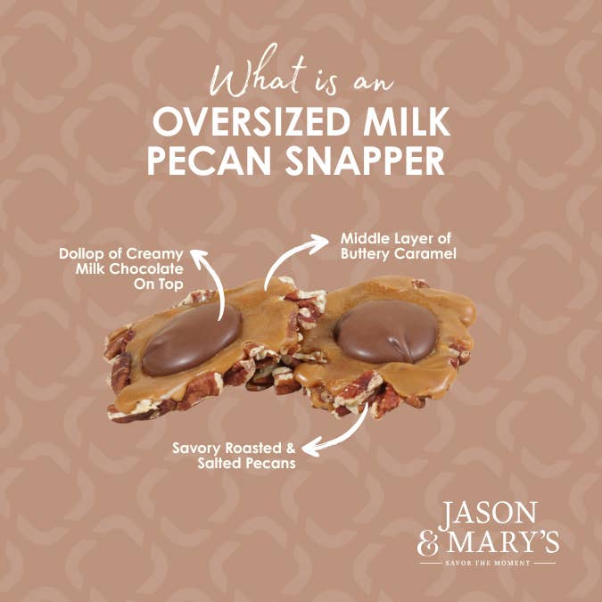 Coblentz Chocolate Company - Wholesale Chocolate Covered Sweets - Large Milk Pecan Snapper, Bulk3