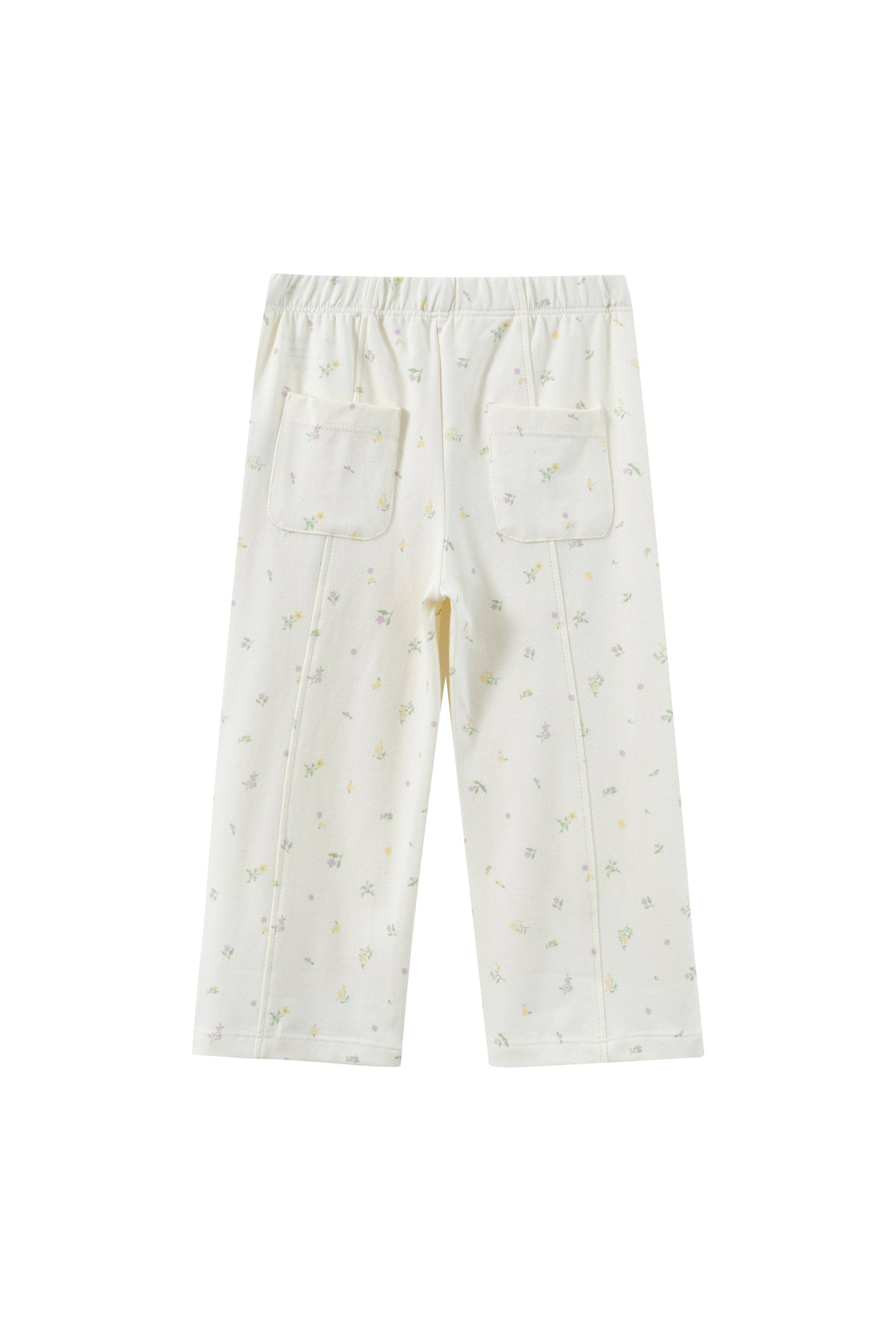 Norsu Organic - Wholesale Pants - Kids - Girl Flare Everyday Pant-Floral4