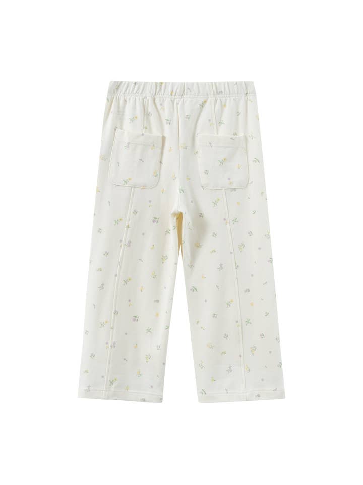 Norsu Organic - Wholesale Pants - Kids - Girl Flare Everyday Pant-Floral4