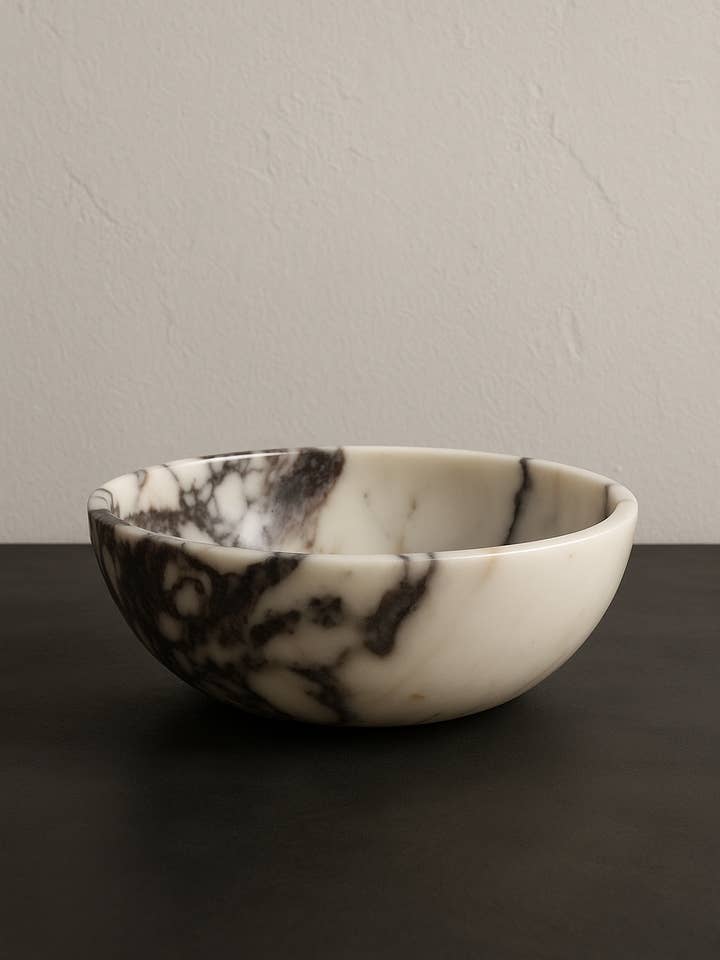 Polished Calacatta Viola Marble Bowl for wholesale by Objects & Heritage