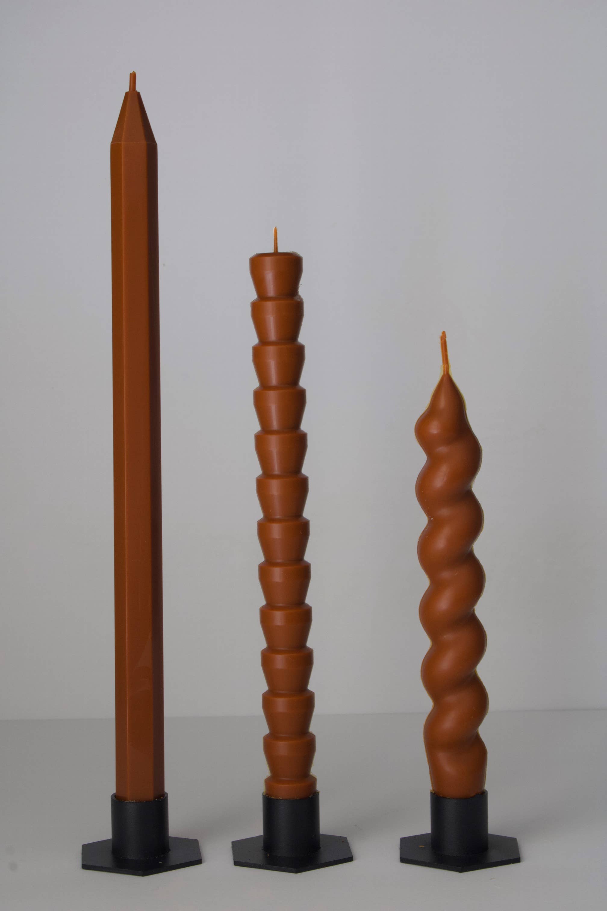 MarneyAsh - Wholesale Tapered Candle/Candlestick - 3pc Trapezoid Taper Candle Set, Candlesticks, Table Candles7