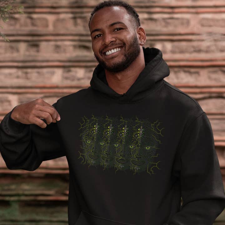 4th dimension Unisex Hoodie- Made to order- Choice of Colour for wholesale by symbolika