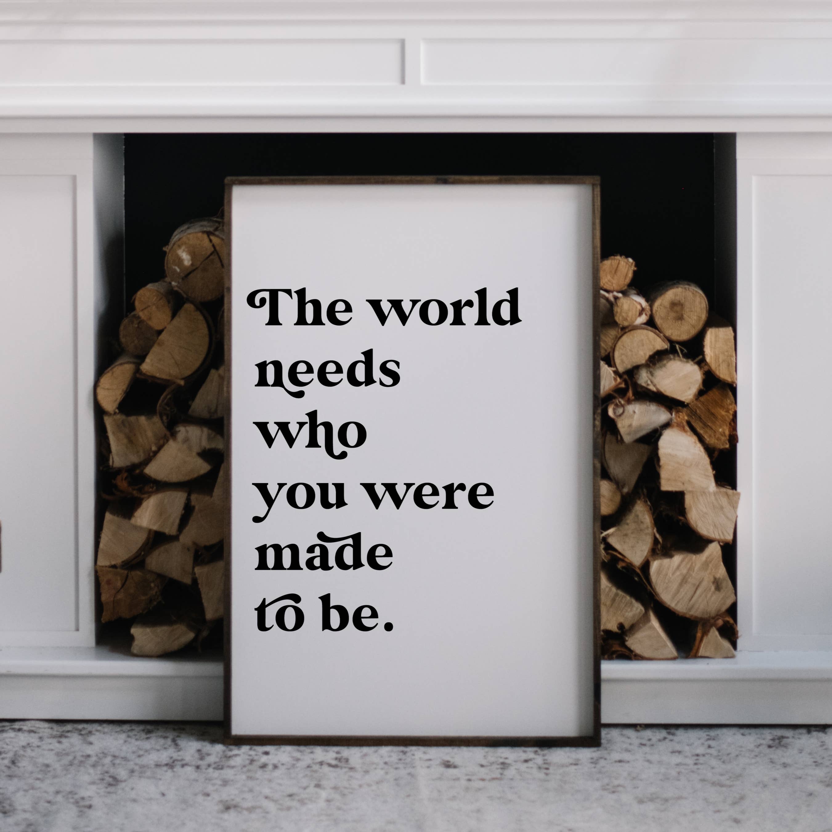 Williamraedesigns - Wholesale Art Print - The World Needs Who You Were Made To Be Framed Print