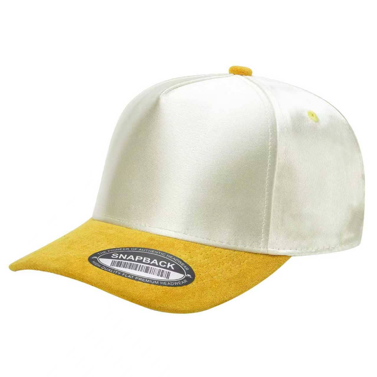 Burzip collection – Großhandel Basecap – Unisex – TC2>TCSTS Satin-Krone, Wildleder-Schirm Blanko 5-Panel Baseballkappe10