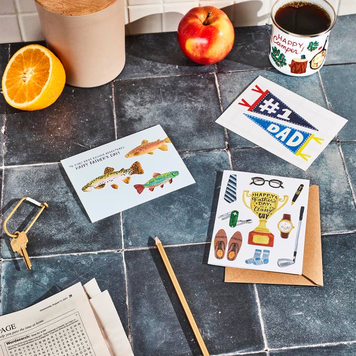 Forage Paper Co. - Venta al por mayor Tarjetas del Día del Padre - Aventura de pesca, tarjeta del día del padre, feliz día del padre1