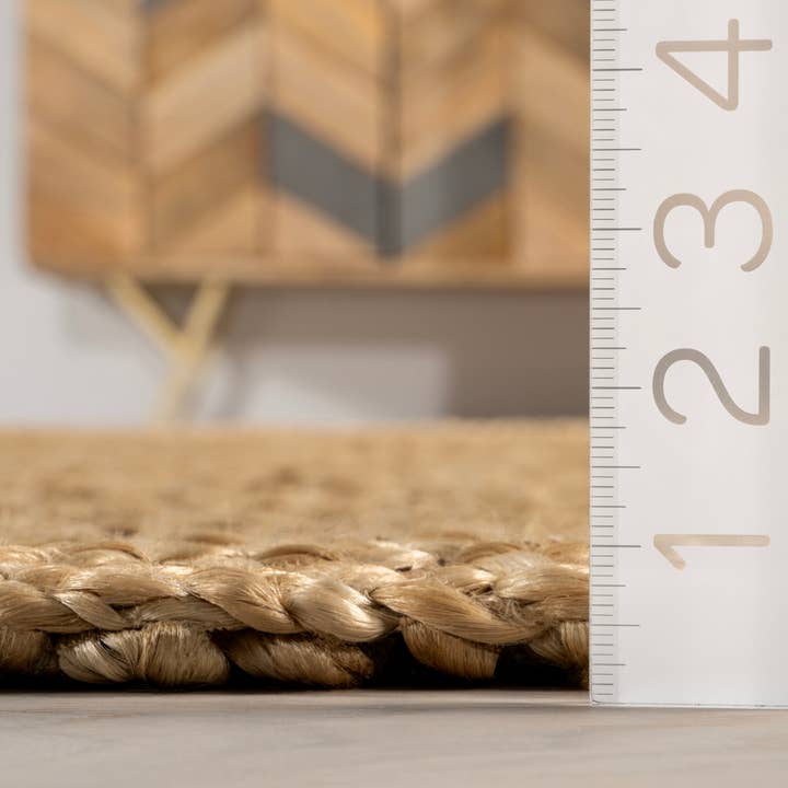 Natural Willow Bordered Jute Area Rug for wholesale on Faire3