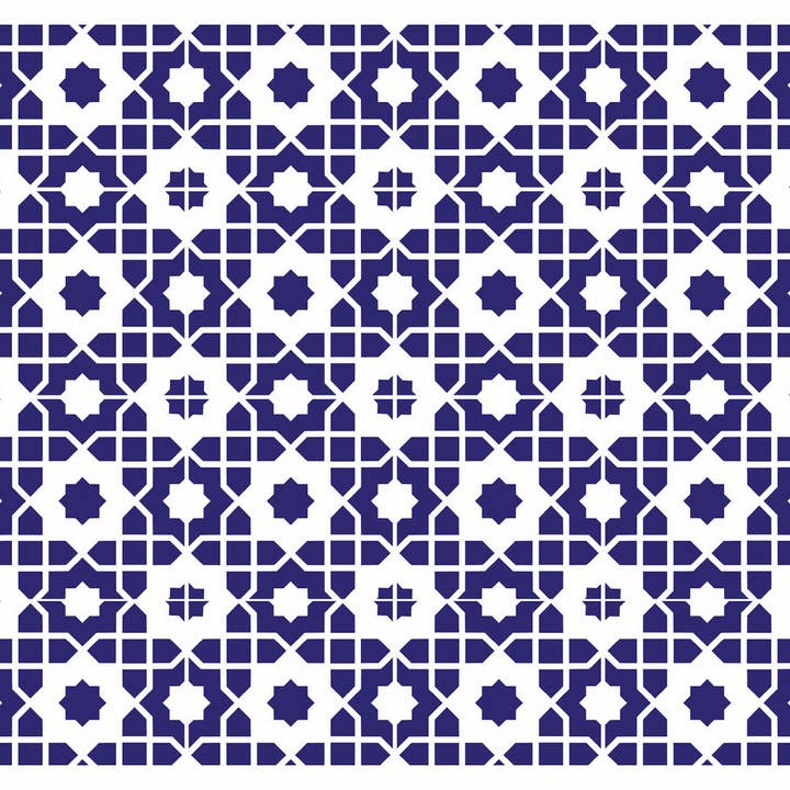 Modern Function Home - Wholesale Floor Mat - Kitchen Mat 2x3' - Indigo Tile