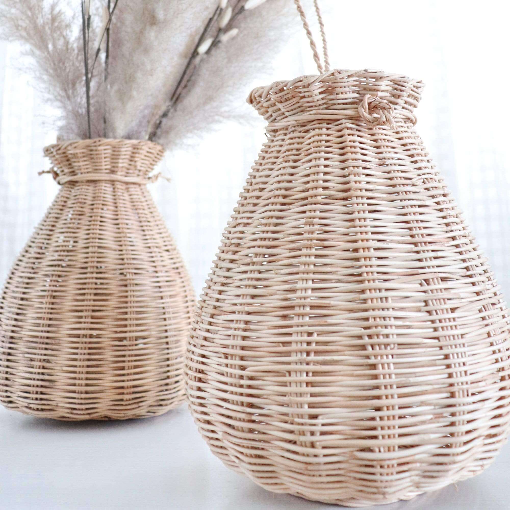 Thaihomeshop – wholesale Vase – WA RIN YA - Rattan Handwoven Vase2
