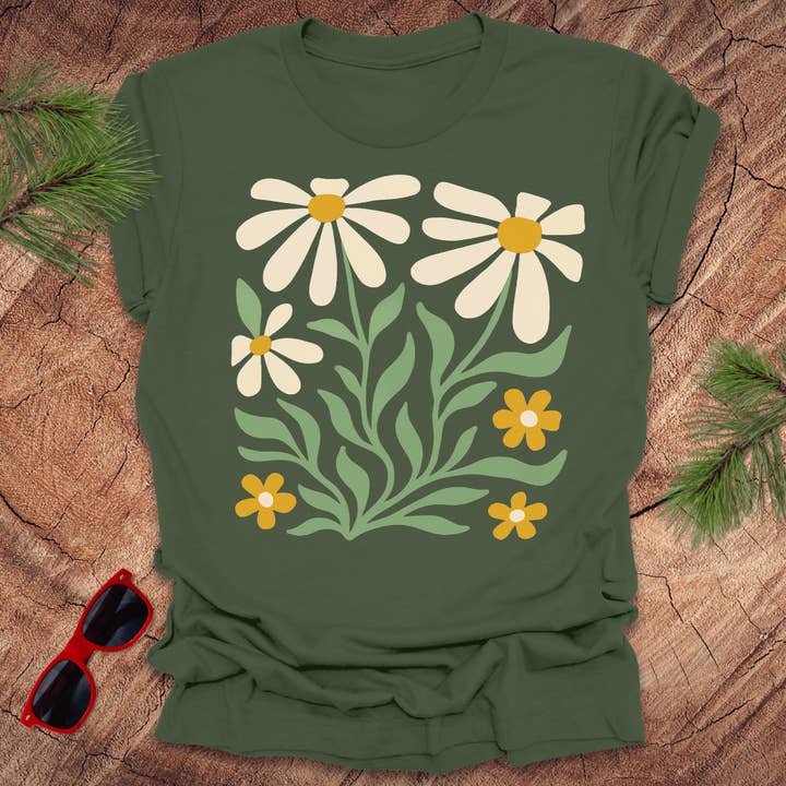 T-shirt Grandes Marguerites pour la vente par Wandering Owl Adventure Co.