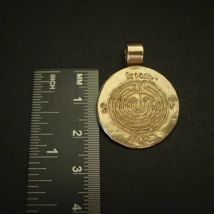 Vis a Vis Jewelry - Wholesale Individual Charm/Pendant - Circular Labyrinth of Knossos Pendant3
