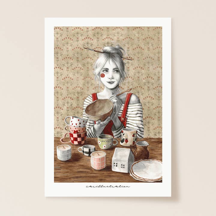 Print "Cerámicas" for wholesale by Carillustration