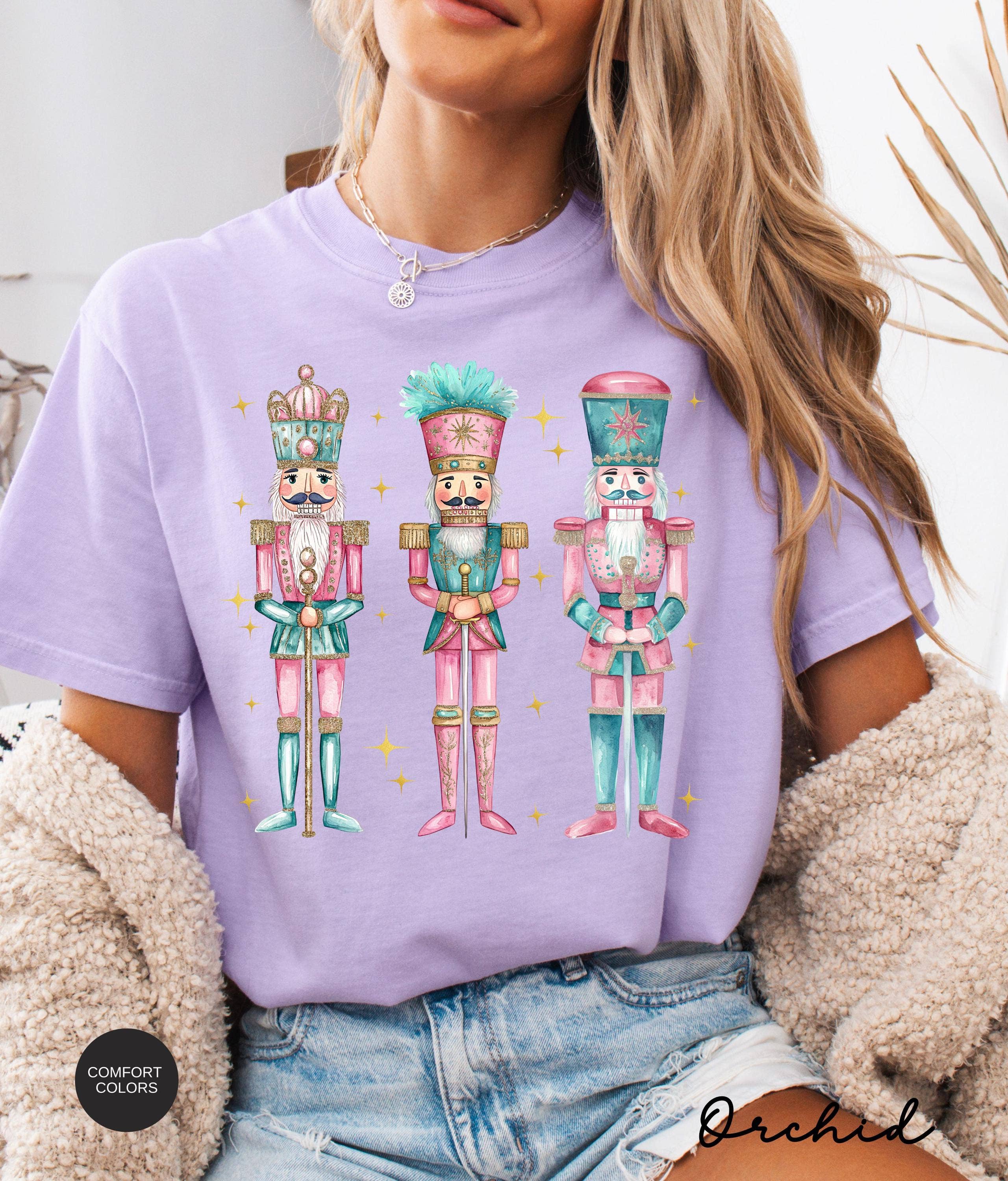 ClevorFit - Wholesale T-Shirt (Graphic) - Unisex - Comfort Colors Nutcracker Christmas Shirt, Holiday Sweater5