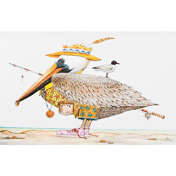 Pumpernickel Press - Wholesale Birthday Card - Fishing Friends - Deluxe