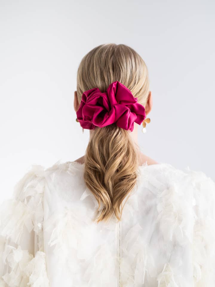 Hot Pink Scrunchie – Large for wholesale by Little Details Helsinki